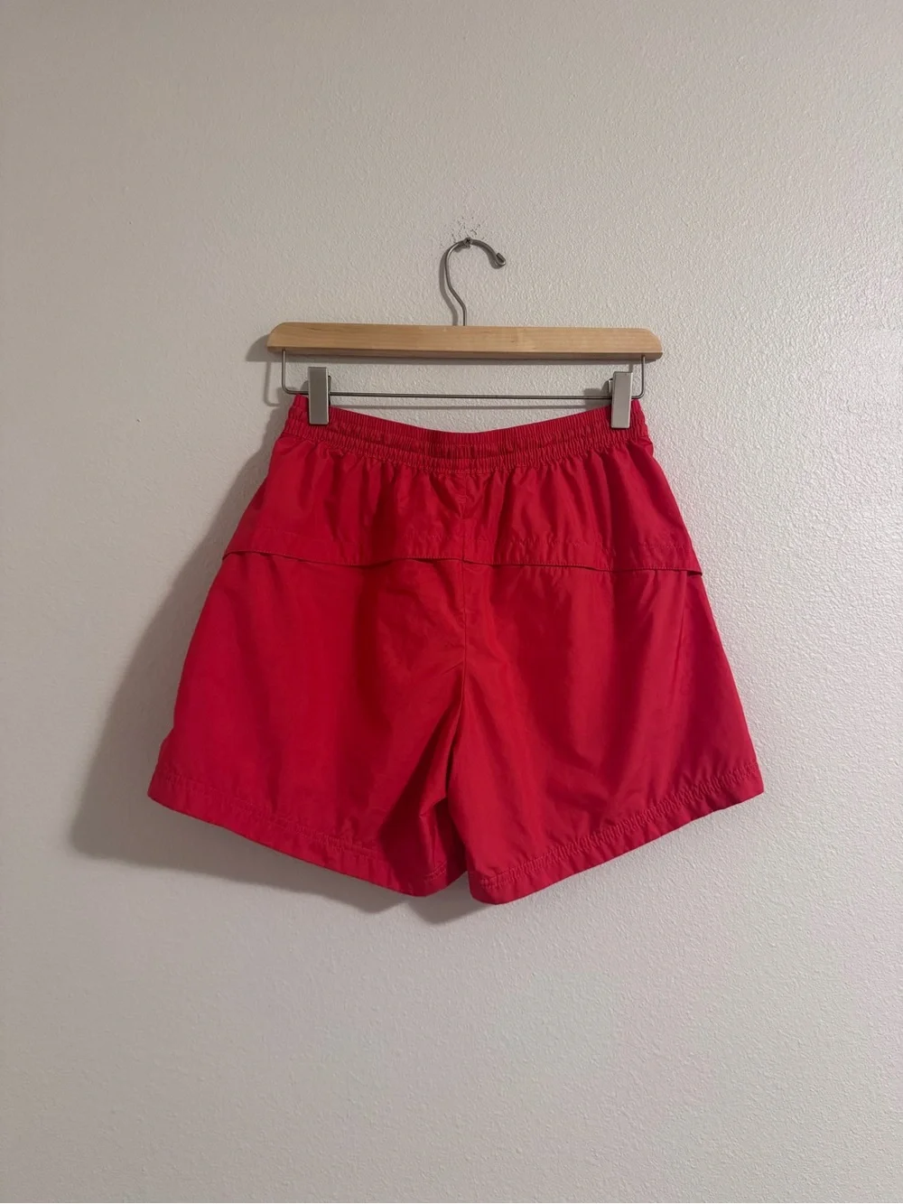 The North Face Bright Red Shorts with Black Drawstring